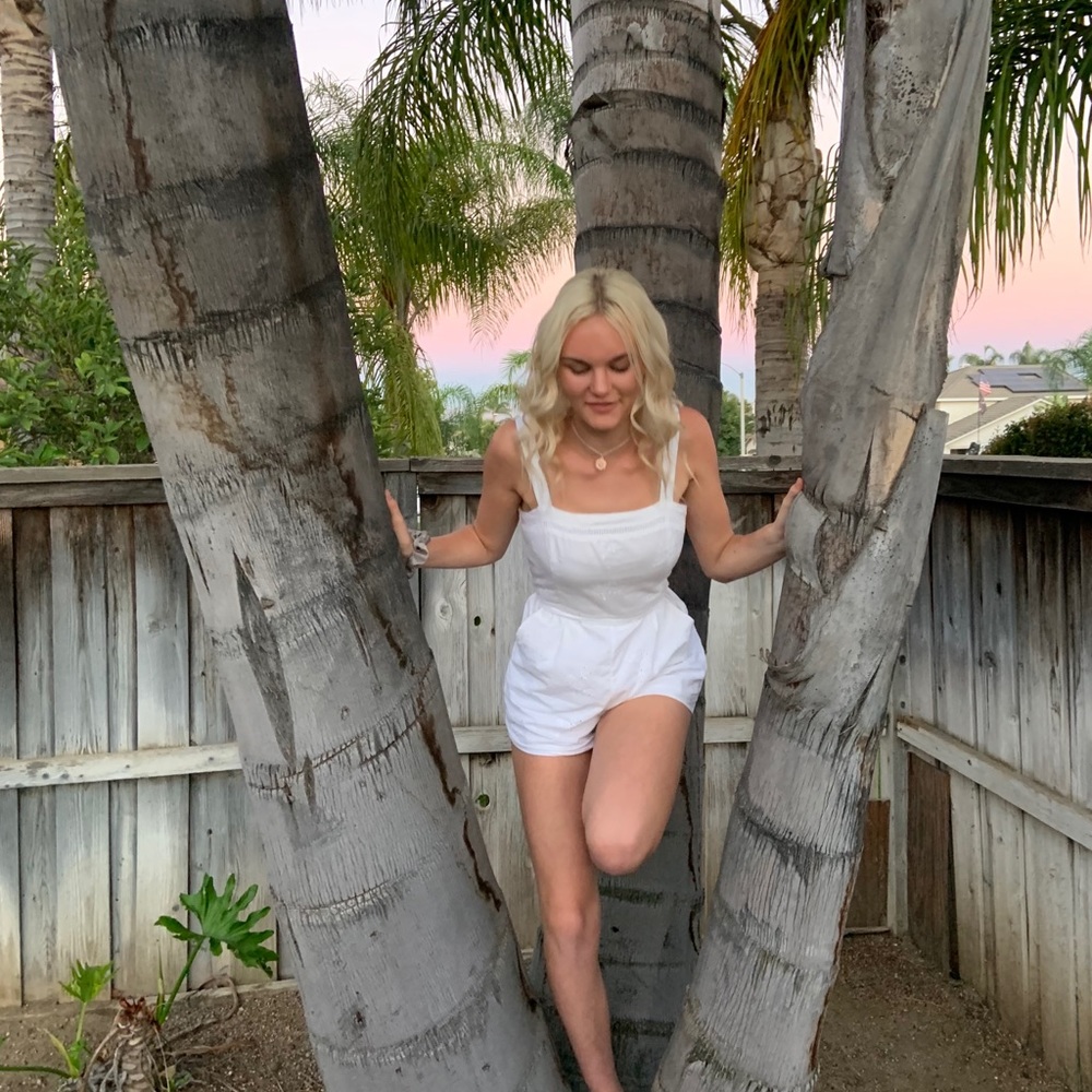 Holster white romper